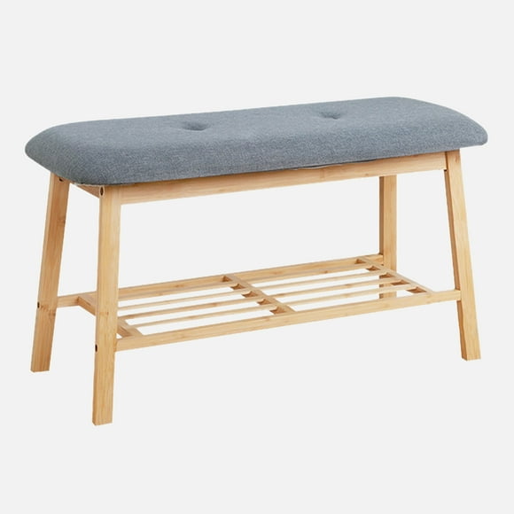 Linen Chest Bamboo foam linen shoe bench