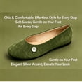 thumbnail image 3 of CHICVOMEY Flats for Women Comfortable Dressy Round Toe with Anti-Slip Sole Convenient Slip on Shoes for Casual Formal Workplace, 3 of 8