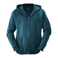 thumbnail image 2 of Sudadera Fruit of the Loom Para Hombre de Felpa con capucha y cierre, Azul, Talla M, 2 of 4