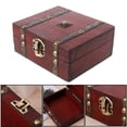 thumbnail image 2 of YIEMEEN Handmade Retro Jewelry Box Wooden for Case Pearl Necklace Bracelet Organizer, 2 of 9
