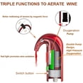 thumbnail image 4 of Aireador de vino eléctrico HIVIEW, dispensador de vino, negro, 4 of 7