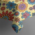 thumbnail image 5 of Pioneer Flower Floral Print Pattern Square Tablecloth, Waterproof Wipeable Spillproof Washable Table Cover for Home Kitchen Party Decor, 52"x52", 5 of 6