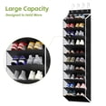 thumbnail image 5 of KEEPJOY 10 Tiers Over The Door Shoe Organizer, Hanging Shoe Holder for Door with Large Deep Pockets, Fits 20-30 Pairs Shoe Rack for Sneakers, Boots, Black, 5 of 8