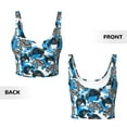 thumbnail image 3 of Sikiie Sea Turtle Life Print Strappy Sports Bra for Women Padded Push Up Sports Bra Athletic Running Sports Bra Workout Bra Yoga Bra, 3 of 5