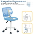 thumbnail image 4 of Silla para Niño, Color Celeste, Silla para Escritorio Ergonomica Giratoria HOMEMAKE FURNITURE  Moderno, 4 of 6