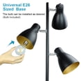 thumbnail image 4 of Depuley 3 Light Modern Standing Reading Light Adjustable Heads LED Tall Pole Lamps, 4 of 8