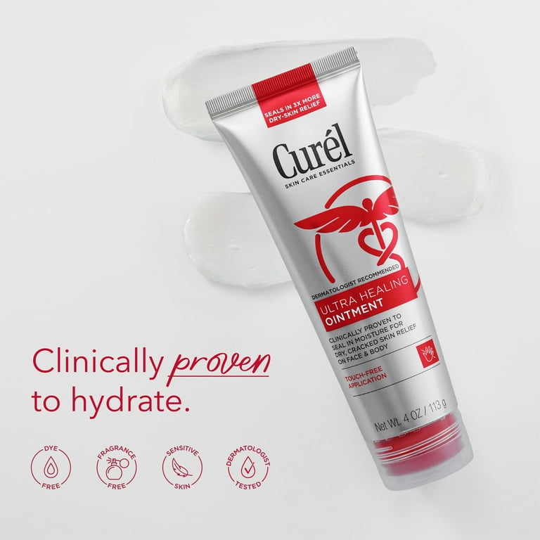 Curel Ultra Healing Ointment with Touch Free Applicator, Body and