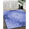 thumbnail image 2 of Ahgly Company Indoor Rectangle Patterned Day Sky Blue Area Rugs, 4' x 6', 2 of 6