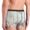 thumbnail image 3 of Goofa Vintage Wood with Floral Printed Men's Boxer Briefs Underwear, Moisture-Wicking Underwear, Trunk,Soft and Breathable Cotton Underwear-, 3 of 9