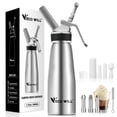 thumbnail image 1 of Dispensador de crema batida ECO-WILL Professional de aluminio de 500 ml, 1 of 6