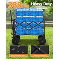 thumbnail image 3 of AKDSteel Wagon Cart Features 7" All-Terrain Wheels And a Foldable, Lightweight Frame, Making It a Portable Utility Wagon Ideal For Shopping, Groceries, Beach Trips, Or Gardening, 3 of 7