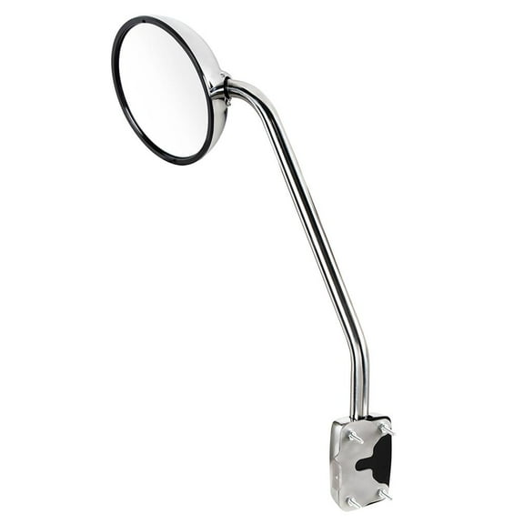 2013-19 Exterior Hood Mounted Chrome Mirror Driver Side LH for Kenworth T680