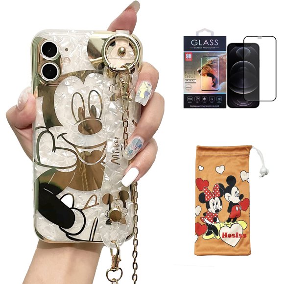 Funda de teléfono Hosiss Cartoon para iPhone 11 6.1 con protector de pantalla