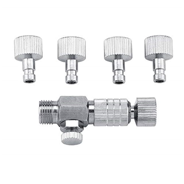 Aerógrafo Quick Connect Tbest Harder Steenbeck con válvula de control