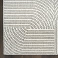 thumbnail image 4 of Nourison Textured Home 5'3" x 7' Grey Ivory Modern Indoor Rug, 4 of 8