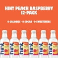 thumbnail image 6 of Hint Bottled Water, Peach Raspberry - Purified Flavored Water with Zero Calories, Sugar Free, Natural Flavors - 16 Fl Oz (Pack of 12), 6 of 7