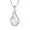 White Opal, variant on Infinity Teardrop Pendant Necklace for Women 925 Sterling Silver Blue Opal Jewelry