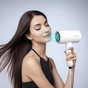 Herunwer Séchoir à cheveux, Salon Ionique Professionnel Sèche-cheveux avec Diffuseur pour les femmes et les hommes, Séchage rapide, Sèche cheveux puissant et silencieux pour rapide & Style facile