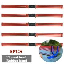 Runzkzy 5PCS Slingshot 12 Holes Rubber Band Tubular Powerful Slingshot Hunting Rubber Bands