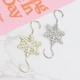 thumbnail image 3 of Zmeidao 10Pcs Christmas Snowflake Ornament Hook Hangers Gold Silver Christmas Snowflakes S-shaped hangers Hook Swirl Christmas Tree Hanger for Xmas Winter Party Supplies, 3 of 5