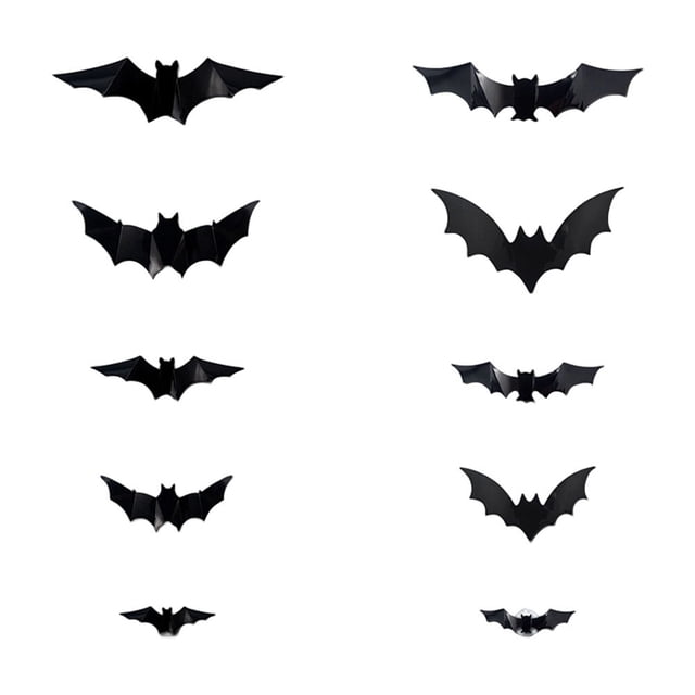 Decorations Bat Night Light Hanging LED Ornament for Home Party Indoor Outdoor 36PCS