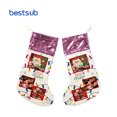 thumbnail image 4 of BestSub regalo personalizado niños Feliz árbol de Navidad decorado calcetín en blanco sublimación lentejuelas calcetines de Navidad, 4 of 4