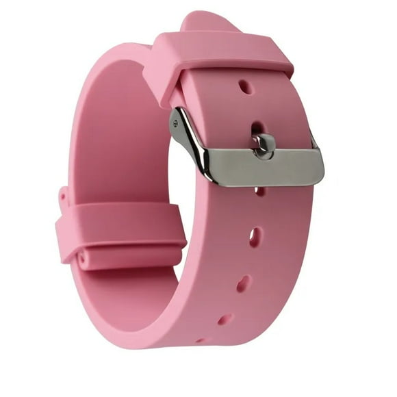 Correa plana vistosa 20mm color rosa para smartwatch