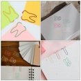 thumbnail image 3 of 60pcs Tooth Shaped Paper Clips Memo Clips Bookmark Clips Cute Document Organizing Clips Office School Supplies, 3 of 8
