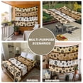 thumbnail image 6 of Brown Cat Paw Print Large Tapestry for Bedroom Wall Hanging Tapestry,Vintage Farmhouse Country Wooden Grain Ceiling Backdrop Tapestries Poster Blanket Wall Decor for Teens Room Living Room 100" x 59", 6 of 8
