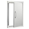 thumbnail image 3 of VEVOR BBQ Access Door, 17W x 24H Inch Single Outdoor Kitchen Door, Stainless Steel Flush Mount Door, Wall Vertical Door with Handle, for BBQ Island, Grilling Station, Outside Cabinet, 3 of 9