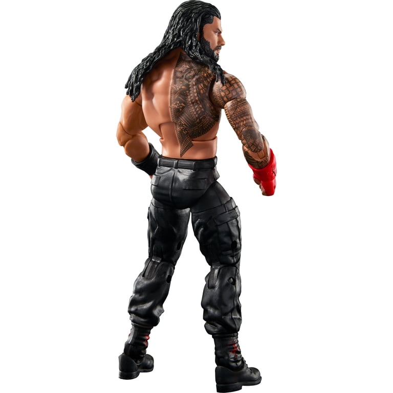 WWE Roman Reigns Top Picks Elite Collection Figura de acción con camisa de entrada, regalo coleccionable de 6 pulgadas para fanáticos de la WWE a partir de 8 años, Wave 1