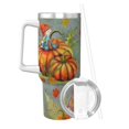 thumbnail image 2 of KLL Gnomes With Pumpkins Print 40oz Stainless Steel Insulated Car Cup Coffee Mug with Spillproof Lid - Keep Your Drink Hot or Cold on the Go, 2 of 8