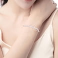 thumbnail image 4 of Pulsera ajustable para mujer, pulsera ajustable con corazón de plata 925, pulsera tipo brazalete, accesorios de joyería de moda para fiestas, banquetes y bodas, 4 of 8