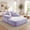 Purple, variant on Oversized Plush Corduroy Chaise Lounge Sofa Bed, Convertible Sleeper Couch Bed w/ Storage Pockets, 3 Soft Pillows, Multi-Functional Frameless Sofa Couch for Apartment, Guest Room,Purple