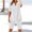 White, variant on Dianli Gifts Two Piece Sets for Women Summer Casual Two Piece Set Short Sleeve Shirt and Shorts Lounge Outfit for Everyday Wear Khaki L