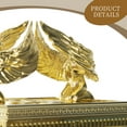 thumbnail image 6 of BRTAGG The Ark of The Covenant Historic Model Replica with Rod of Aaron/Manna/Ten Commandments, Gold Plated Religious Decorative Figurine Collectible Judaic Israel (1:10 Scale, 6.8" Long, Model 2793), 6 of 9