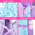 thumbnail image 3 of Mochila KLFVB Unicorn de 3 piezas para niñas con lonchera de 16 pulgadas, 3 of 9