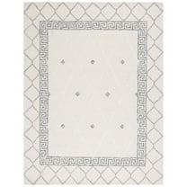 SAFAVIEH Casablanca Claudia Medallion Area Rug, Ivory/Black, 8' x 10'