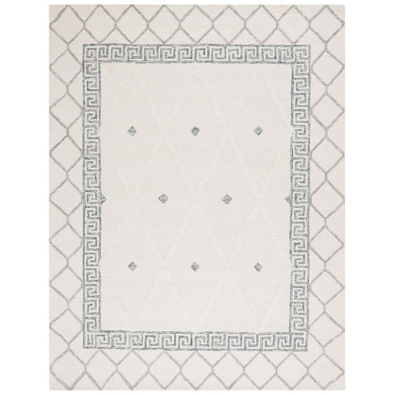 SAFAVIEH Casablanca Claudia Medallion Area Rug, Ivory/Black, 8' x 10'