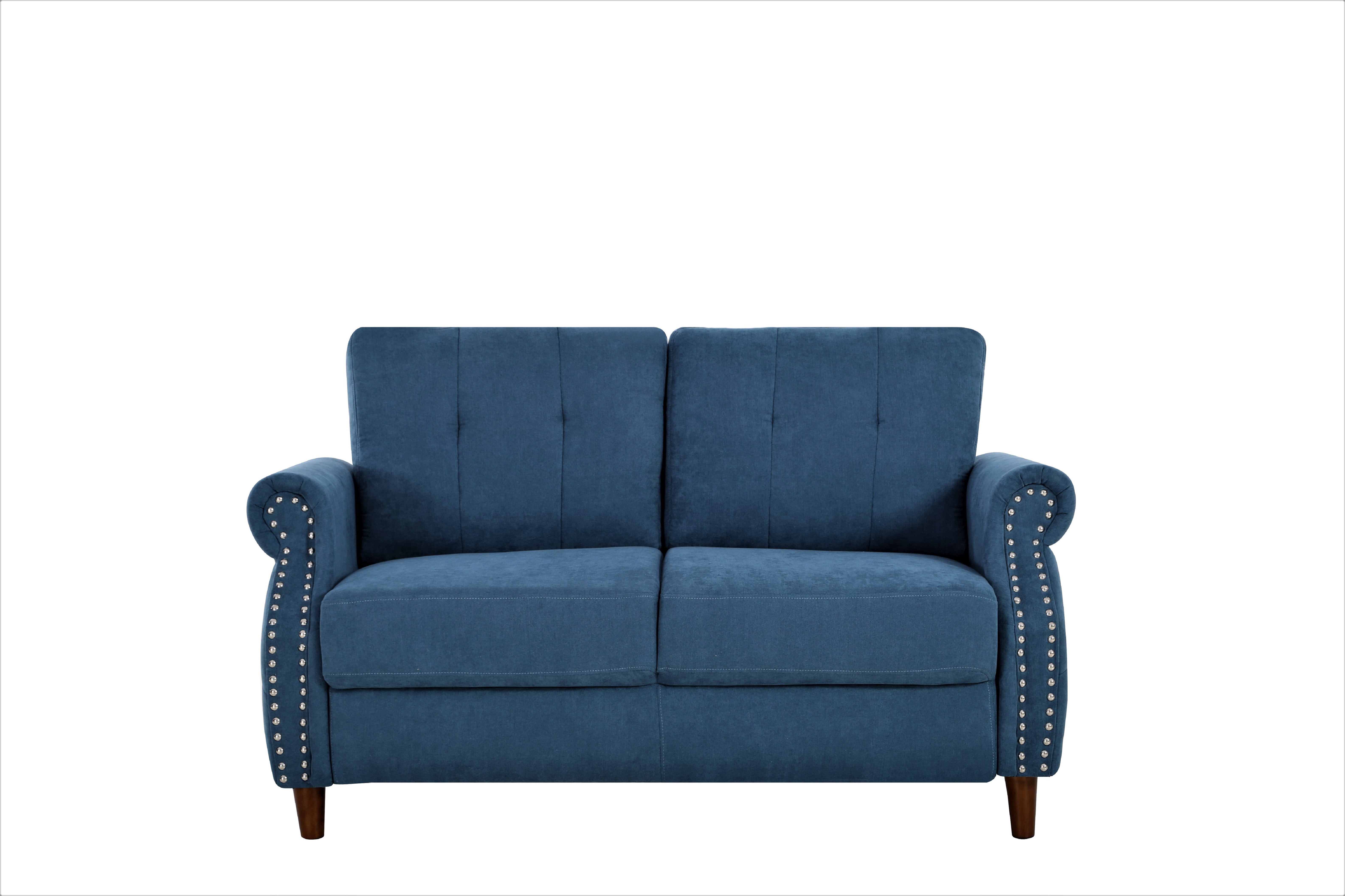 Uspridefurniture Matsuko 2Pcs Living Room Set, Loveseat and Sofa, Ocean Blue