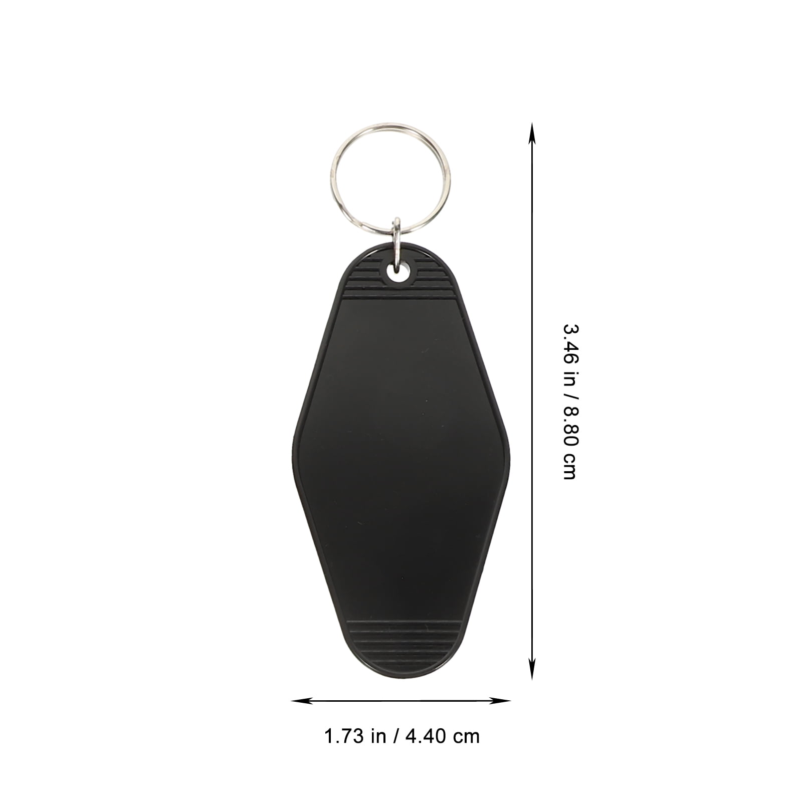 Hemoton 50 Pcs Key Labels Luggage Key Chain Tags Motel Hotel Sublimation Blank Keychains