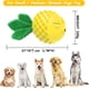 thumbnail image 4 of cepillo de dientes chirriante para perros, indestructible, duradero, de caucho natural, para perros y cachorros pequeños y medianos, cuidado dental para mascotas, color amarillo., 4 of 5
