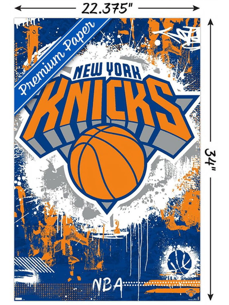 NBA New York Knicks - Maximalist Logo 23 Wall Poster, 22.375