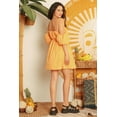 thumbnail image 4 of Mango Cotton Cold Shoulder Puff Short Sleeve Mini Dress, 4 of 5