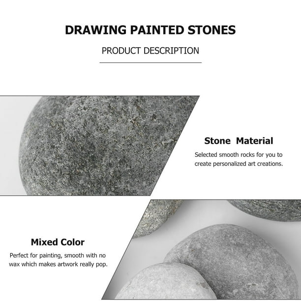 50 Pçs Para Crianças Desenho Pintado Pedras Pedras De Rochas Desenhos  Animados Pedras Criativas Pintados À Mão Diy Polimento Seixos 1-3cm (cor  Mista) - Pedras - AliExpress