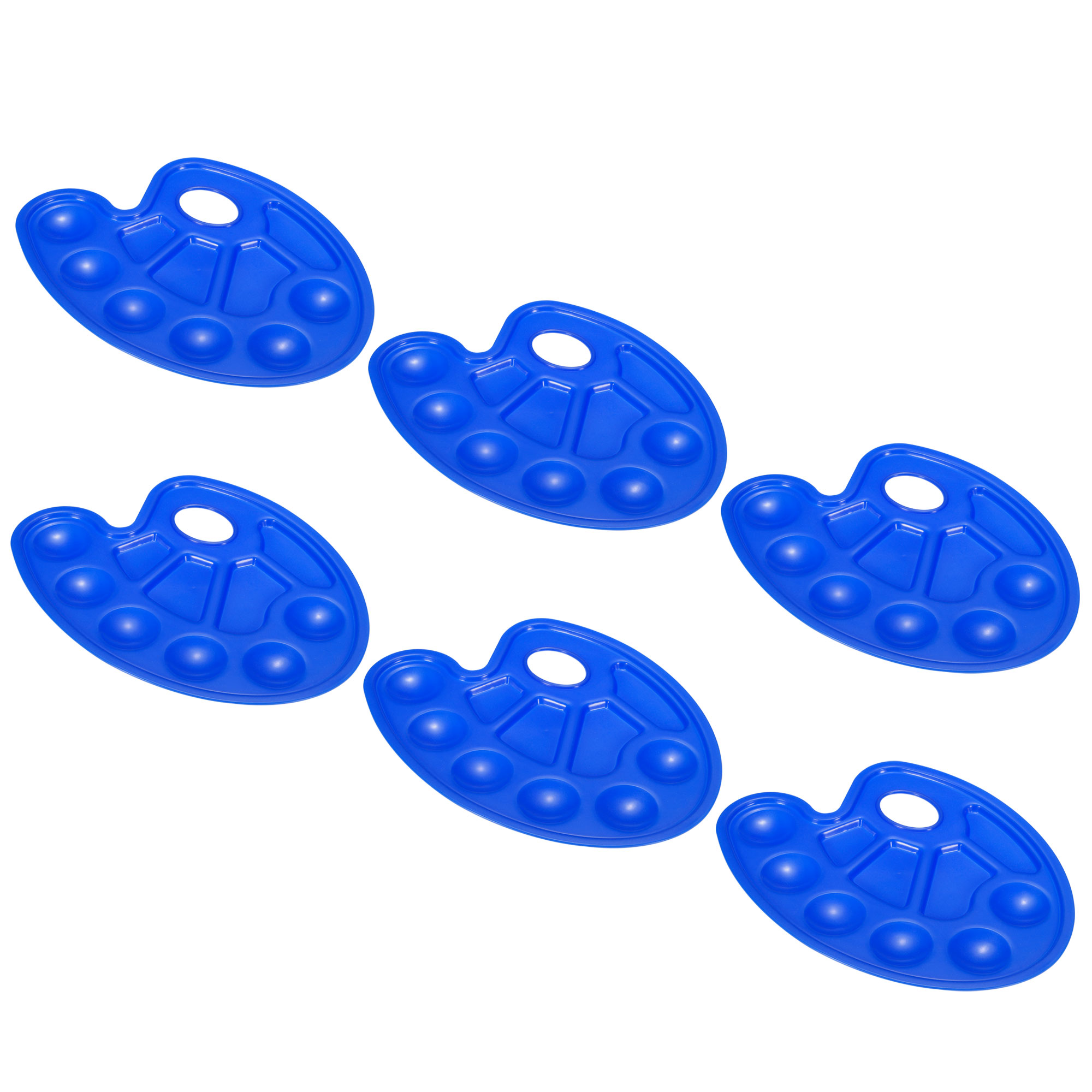 Uxcell 10 Wells Paint Tray Palette Painting Pallet Holder Oval with