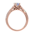 thumbnail image 2 of 0.68 Carat Prong Set Diamond Twisted Engagement Ring in 10K Rose Gold (Ring Size 5.75), 2 of 5
