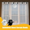thumbnail image 3 of LAMIRO Halloween Shower Curtain Hooks S Shape Ghost Cute Heavy-Duty Shower Curtain Hooks Hold 5Kg Rust-Resistant Puch-Free Shower Rings Clothes Hangers for Kitchen Curtain Hangers-Black-12 Pcs, 3 of 7