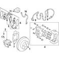 thumbnail image 2 of New Genuine Nissan Infiniti Front Brake Disc Rotor (x1) OE 402064GA0A, 2 of 10