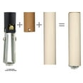 thumbnail image 3 of Royal Designs 4 Inch Plastic Candle Cover Sleeves Chandelier Socket Covers with Paper Insulation, Cream, Set of 6, 3 of 6